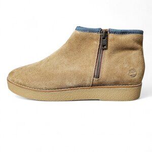 Timberland Paxton Hill New Suede Ankle Platform Denim Brown Bootie Boots 7.5